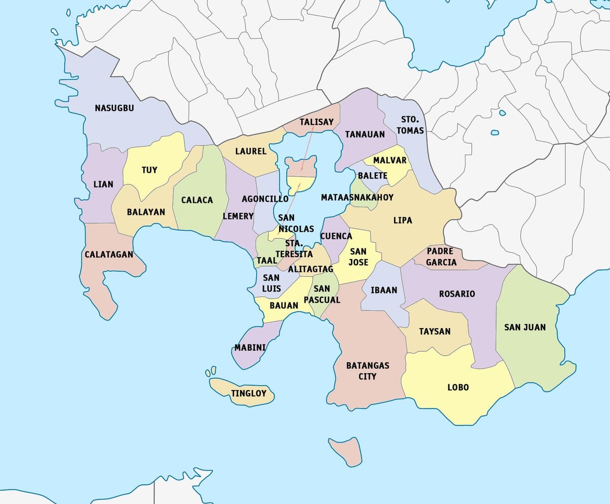 کا نقشہ لیما batangas